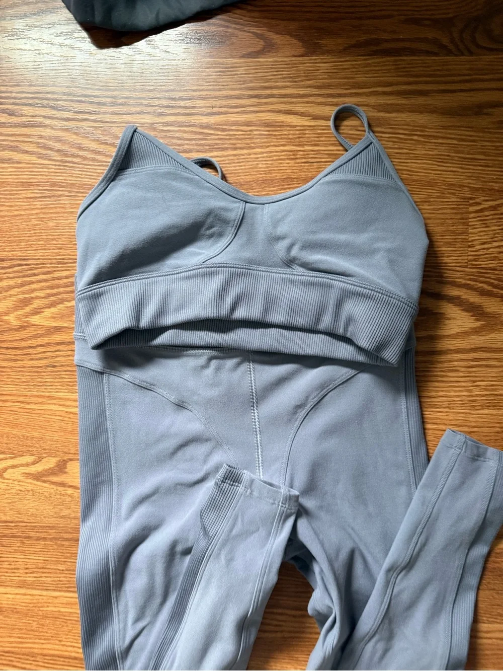 ALO Yoga Dusty Purple Seamless Sculpt Bralette and Leggings
